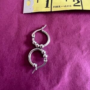 Elegant Silver Hoop Earrings